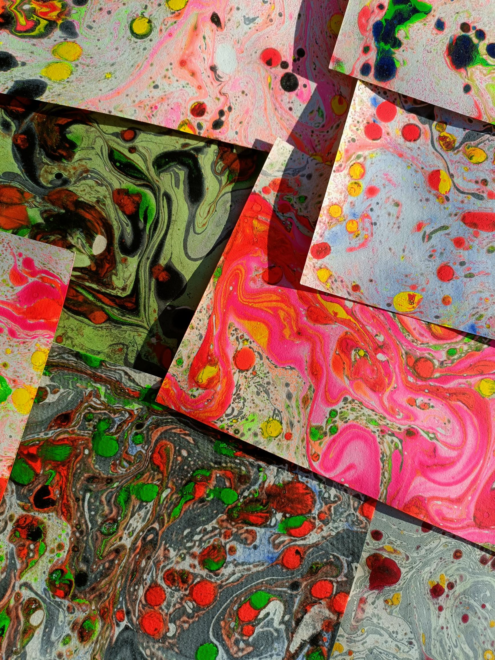 Marbling paper